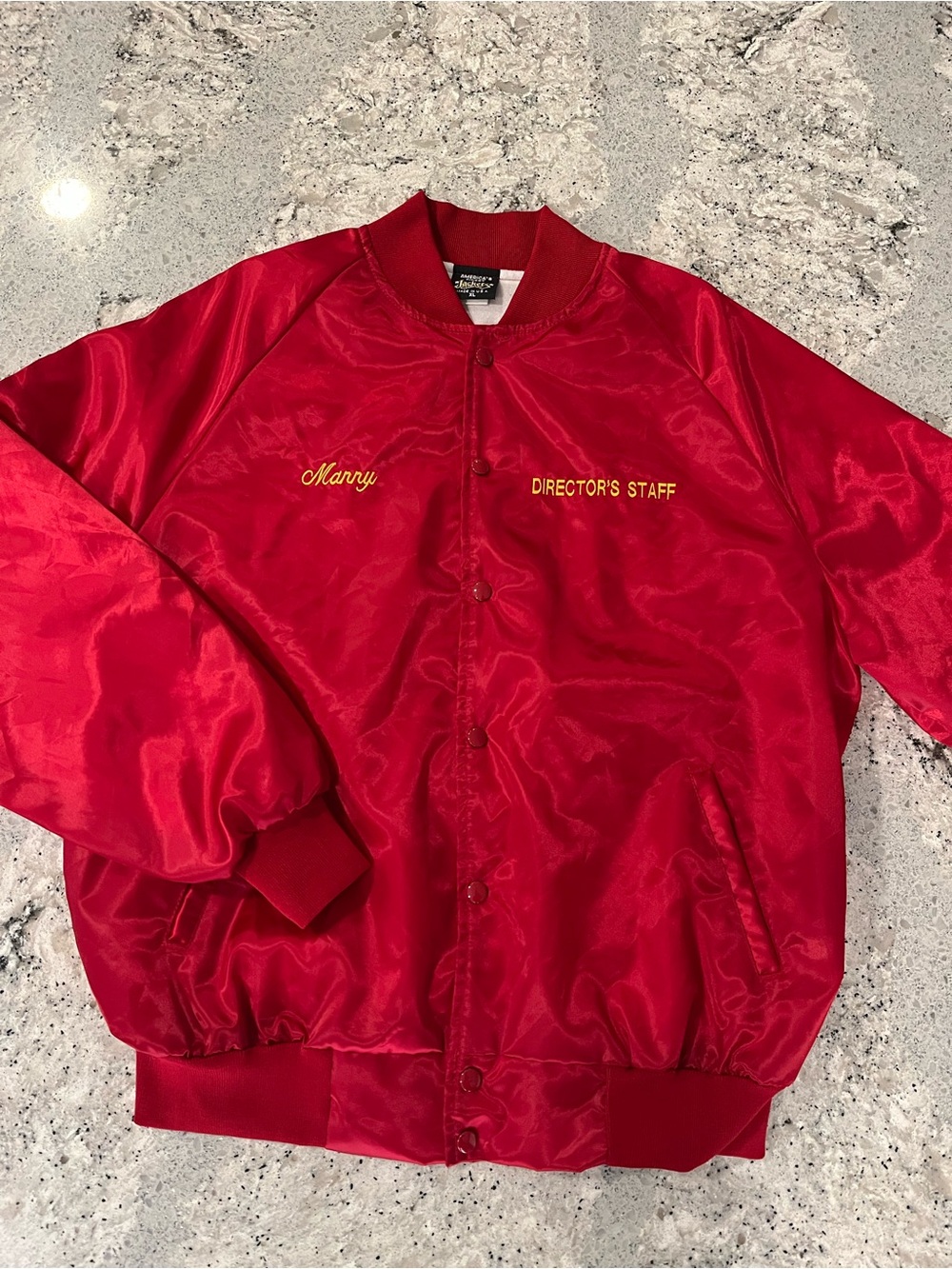 Vintage 80s Shriners Satin Bomber Jacket